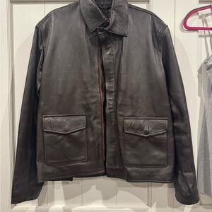 Men's Brown Leather Jacket